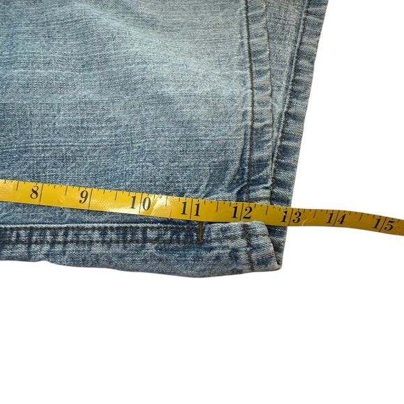 Vintage 90s Y2K Mudd Jean Shorts 16R Medium Wash Stretch Casual Classic Denim - Picture 10 of 10